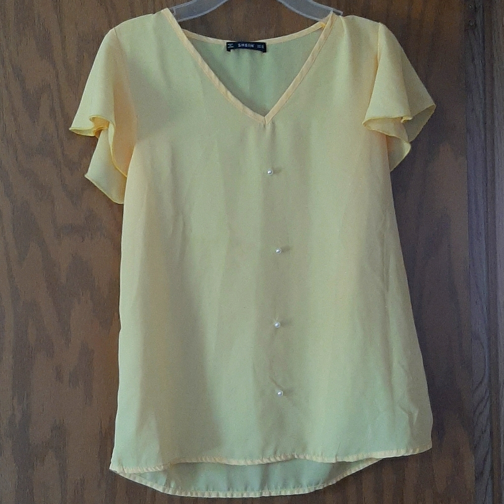 Yellow Shein Blouse
